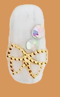 Princess Press On Nails — White Elegant Set for Special Occasions