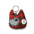 Keyring Cat 2 - red cat face, white background