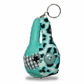 Keyring Rabbit-1 - grey rabbit, white background