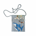 Small tote bag Whales - white background